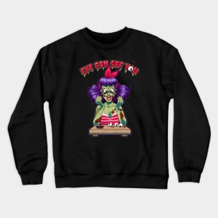 Zombie pin up girl halloween Crewneck Sweatshirt